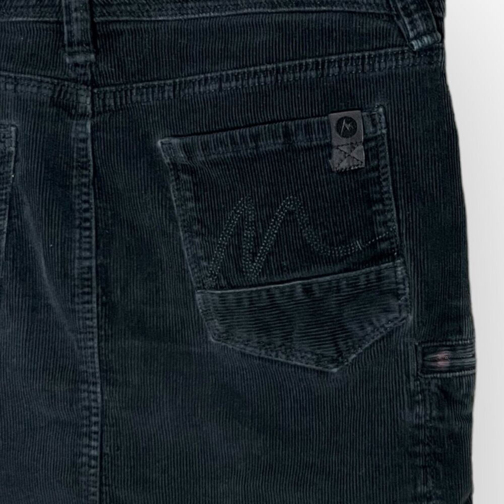 Marmot Women's Ashley Dark Blue Corduroy Retro Jean Style Mini Skirt Size 8 - Picture 12 of 14